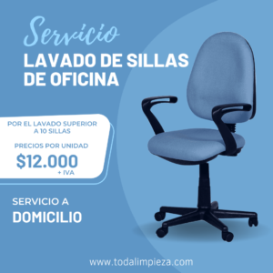 lavado sillas oficina